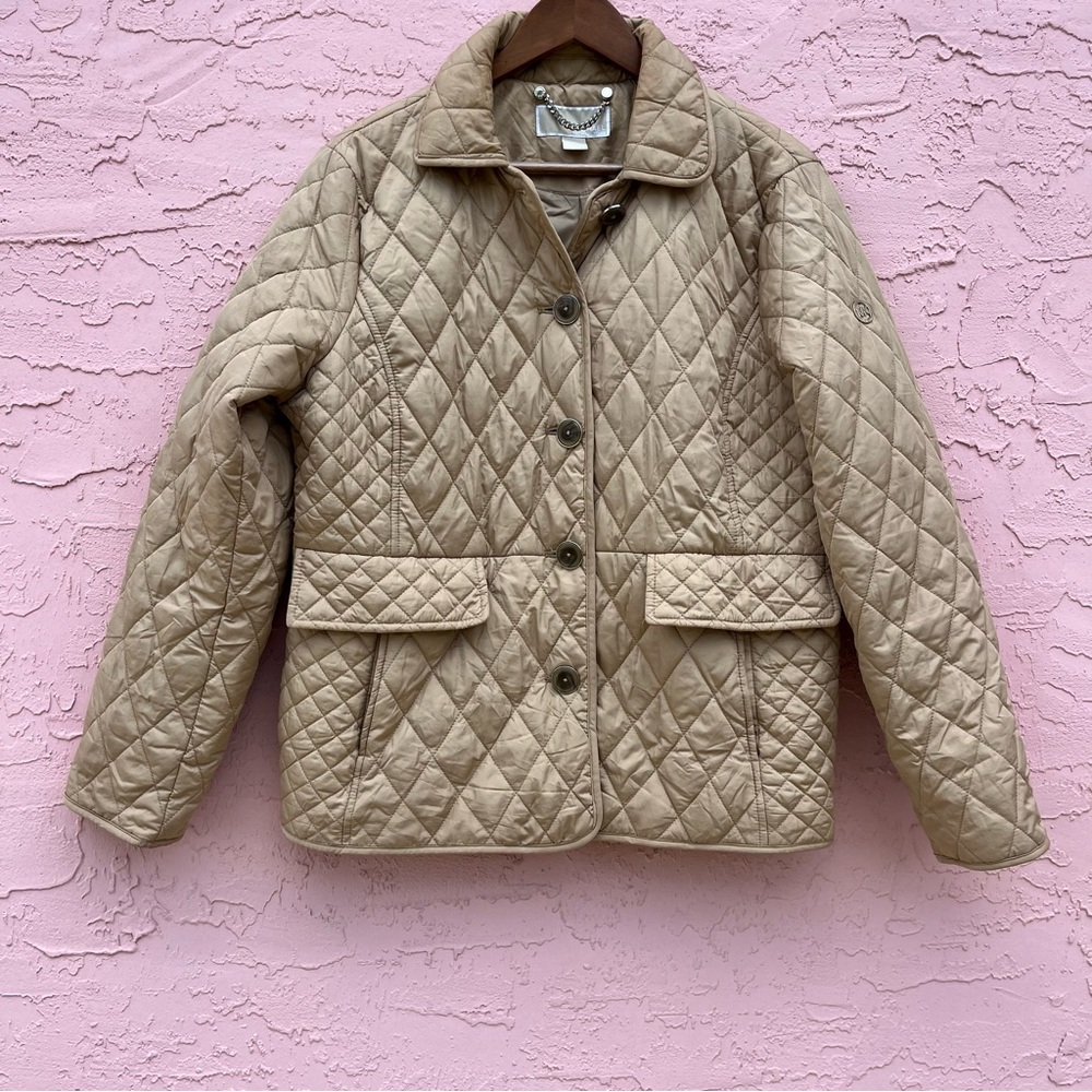 Michael Michael Kors Quited Jacket Button Size Large